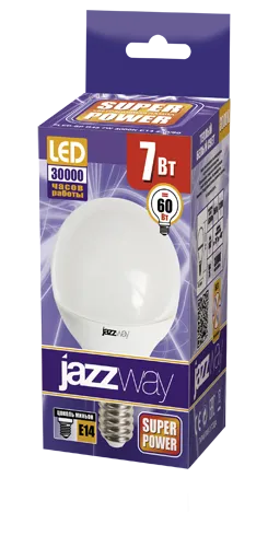 Лампа светодиодная LED 7Вт E14 220В 3000К PLED- SP G45 шар | 1027856-2 | Jazzway — фото