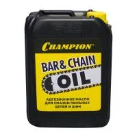 CHAMPION Масло минеральное SAE-30 всесезонное для пильных цепей и шин (5л) — фото
