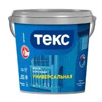 ТЕКС Эмаль универсальная акриловая белая мат (0,9л) — фото