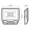 Прожектор PFL- C3 100w (compact) 6500K IP65 Jazzway арт.5023628A — фото