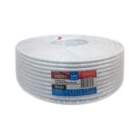 Кабель TV коаксиальный RG-6, 75 Ом, омедненный, белый (бухта-100п.м.) — фото