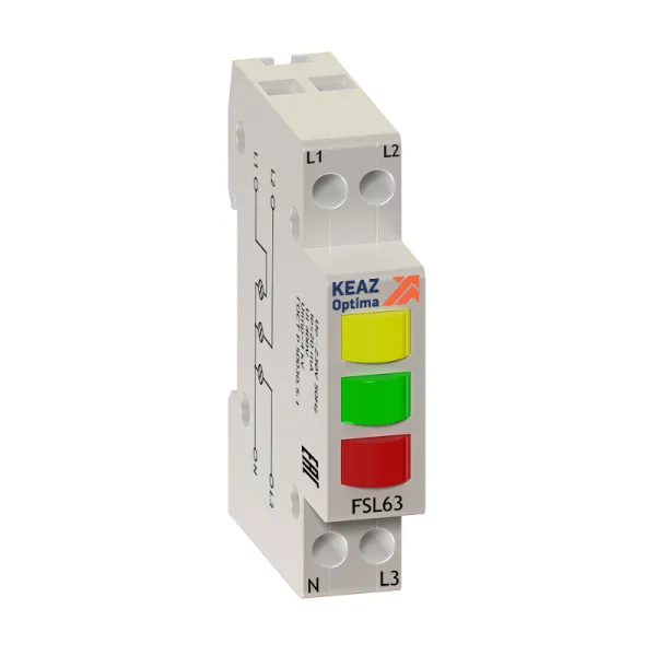 Индикатор фаз световой OptiDin FSL63-230A-УХЛ3 | 138626 | КЭАЗ — фото