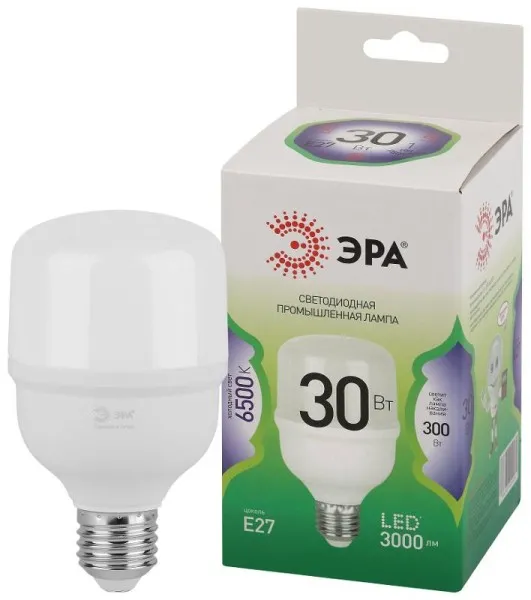 Лампа светодиодная GREEN LINE LED POWER T70-30W-865-E27 GL Е27 30 Вт колокол холодный свет | Б0067061 | ЭРА — фото