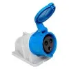 Розетка стационарная наружная 123 2Р+РЕ 32А 220В IP44 EKF PROXIMA | ps-123-32-220-PRO | EKF — фото