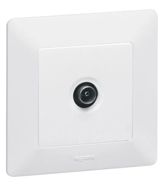 Valena LIFE DIY Белый Розетка TV проходная 1,5дБ/14дБ 0-2400 МГц. | 753461 | Legrand — фото