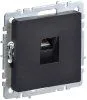 BRITE Розетка компьютерная RJ45 кат.5E РК10-БрЧ черный | BR-K10-1-K02 | IEK — фото