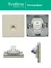 ArtGallery Песочный Розетка компьютерная RJ45, кат. 5е, механизм | GAL001283 |SE — фото