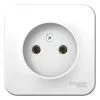 Blanca Белый О/У с изолирующей пластиной Розетка без заземления без шторок 16А, 250В | BLNRA000111 | SE — фото