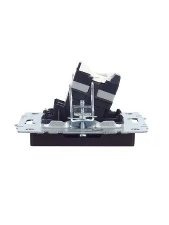 BRITE Розетка компьютерная RJ45 кат.5E РК10-БрЧ черный | BR-K10-1-K02 | IEK — фото