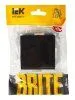 BRITE Выключатель 1-клавишный проходной 10А ВС10-1-6-БрЧ черный | BR-V12-0-10-K02 | IEK — фото