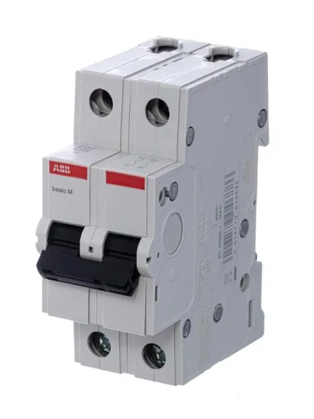 Выключатель автоматический двухполюсный BMS412C10 10А C 4,5кА (BMS412C10) | 2CDS642041R0104 | ABB — фото