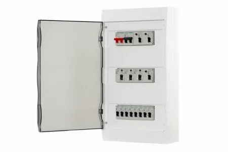 Корпус навесной City9 Box прозрачная дверь 3ряд/36мод | EZ9E312S2SRU | Schneider Electric — фото