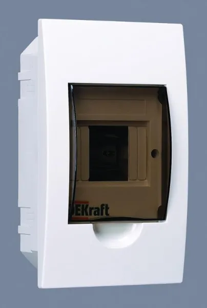 Корпус пластиковый встраиваемый 4 модуля, IP41, ЩРВ-П-4 | 31001DEK | DEKraft — фото