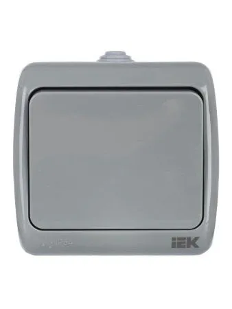 AQUATIC IEK Выключатель 1-клавишный 10А О/У IP54 ВС-20-1-0-А | EVA10-K03-10-54 | GENERICA — фото