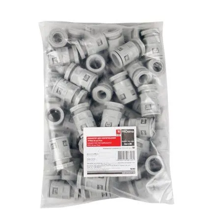Коннектор для гофрированной трубы (20мм.) (50шт.) Plast EKFPROxima | kn-t-20 | EKF — фото