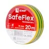 Изолента ПВХ желто-зеленая 19мм 20м серии SafeFlex | plc-iz-sf-yg | EKF — фото