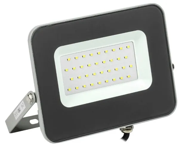 Прожектор светодиодный СДО 07-30 30Вт 6500К IP65 серый | LPDO701-30-K03 | IEK — фото