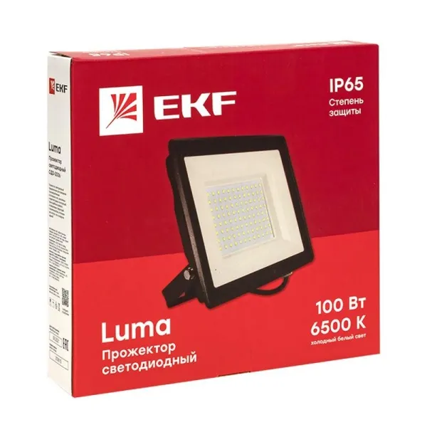 Прожектор светодиодный СДО-3006 100Вт 6500К IP65 EKF Basic | FLL-3006-100-6500 | EKF — фото