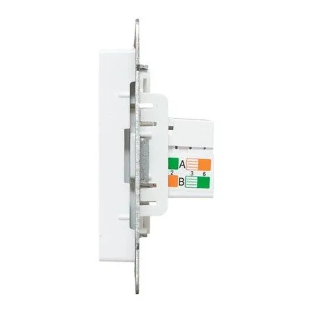 Механизм розетки RJ45 - 2шт, (cat5), белый Эпика EKF | UP1-SOW-2RJ45-5 | EKF — фото