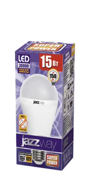 Лампа светодиодная LED 15Вт Е27 220В 3000К PLED- SP A60 груша | 2853028 | Jazzway — фото