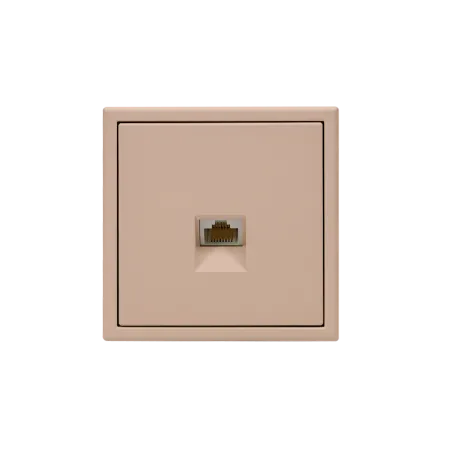 ArtGallery Песочный Розетка компьютерная RJ45, кат. 5е, механизм | GAL001283 |SE — фото