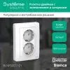 Blanca Белый С/У Розетка 2-ая с заземлением со шторками, 16А, 250В | BLNRS001121 | SE — фото