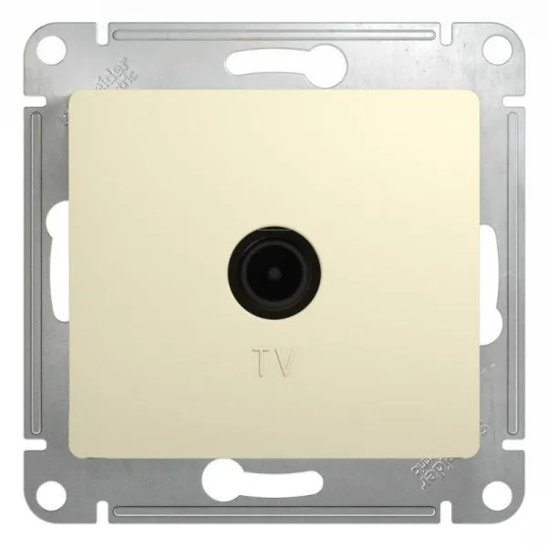 Glossa Бежевый TV Розетка одиночная 1DB | GSL000291 | SE — фото