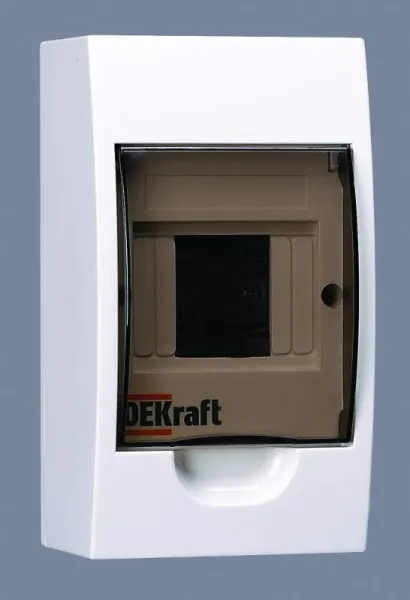 Корпус пластиковый навесной 4 модуля, IP41, ЩРН-П-4 | 31008DEK | DEKraft — фото