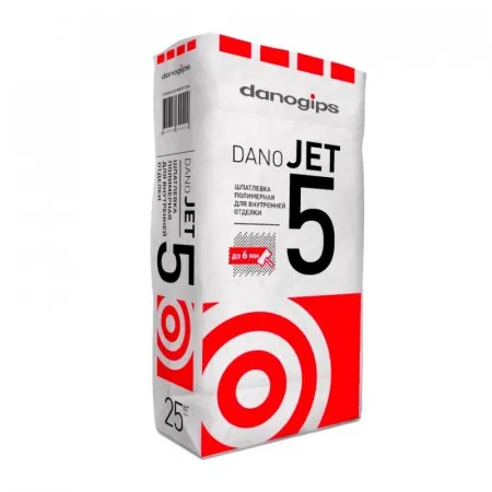 ДАНОГИПС Финишная полимерная шпатлевка DANO JET 5 (25кг) — фото