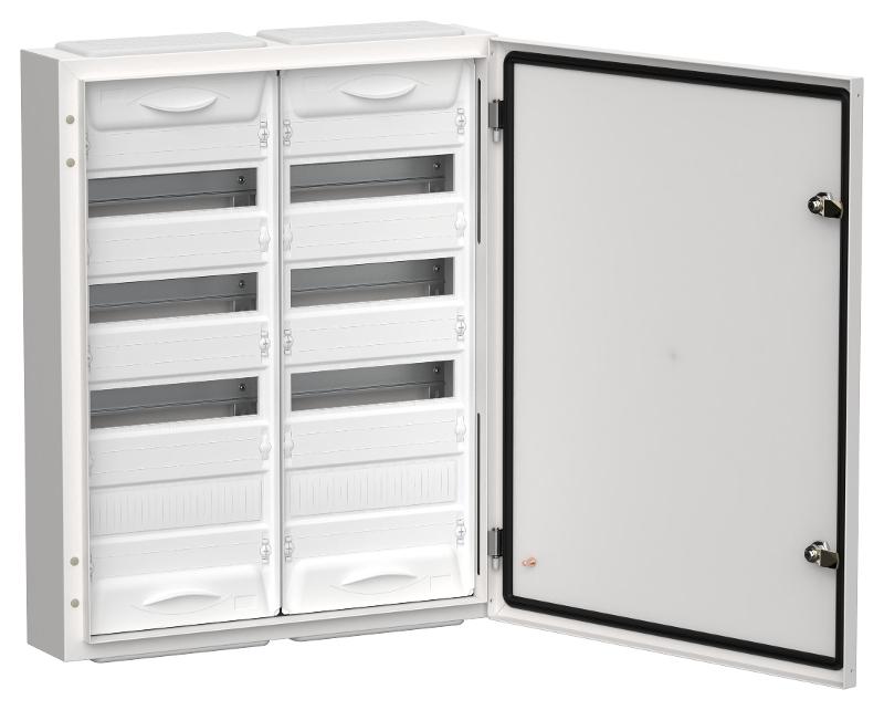 TITAN 5 Корпус металлический ЩРн-96 (2х48) 710х570х140 IP54 белый | TI5-50-N-2X048-54 |  IEK — фото