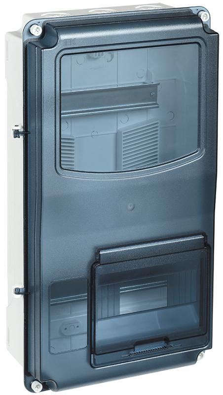 Корпус пластиковый навесной ЩУРн-П 3/12 IP66 PC (500х290х122мм) KREPTA 3 | MSP3-N-12-66-L | IEK — фото