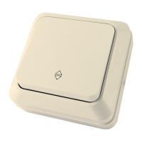 ЛАДОГА Переключатель о/у, 1 клавиша, б/инд, 10А, 230В, IP20, сл.кость. SQ1801-0006 — фото