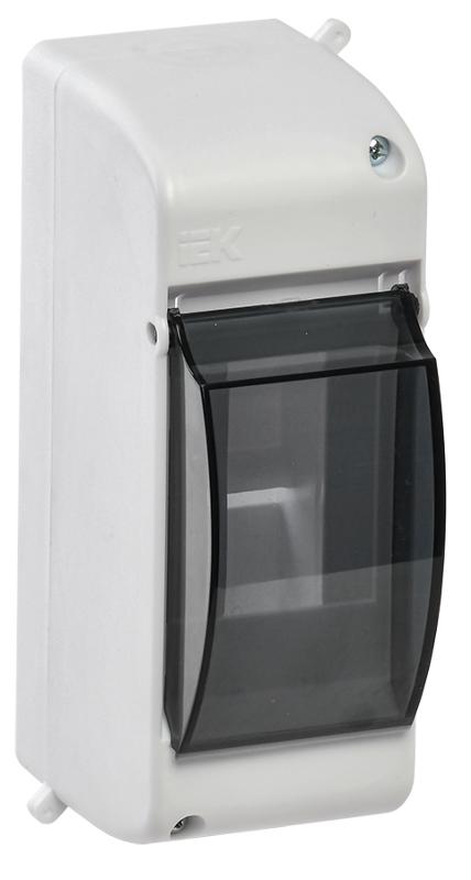 Щит на 2 модуля КМПн 2/2 146х59х83мм IP30 с прозрачной крышкой KREPTA 3 | MKP42-N-02-30-20 | IEK  ( аналог - UIM-KP72-N-02-20-K01 ) — фото