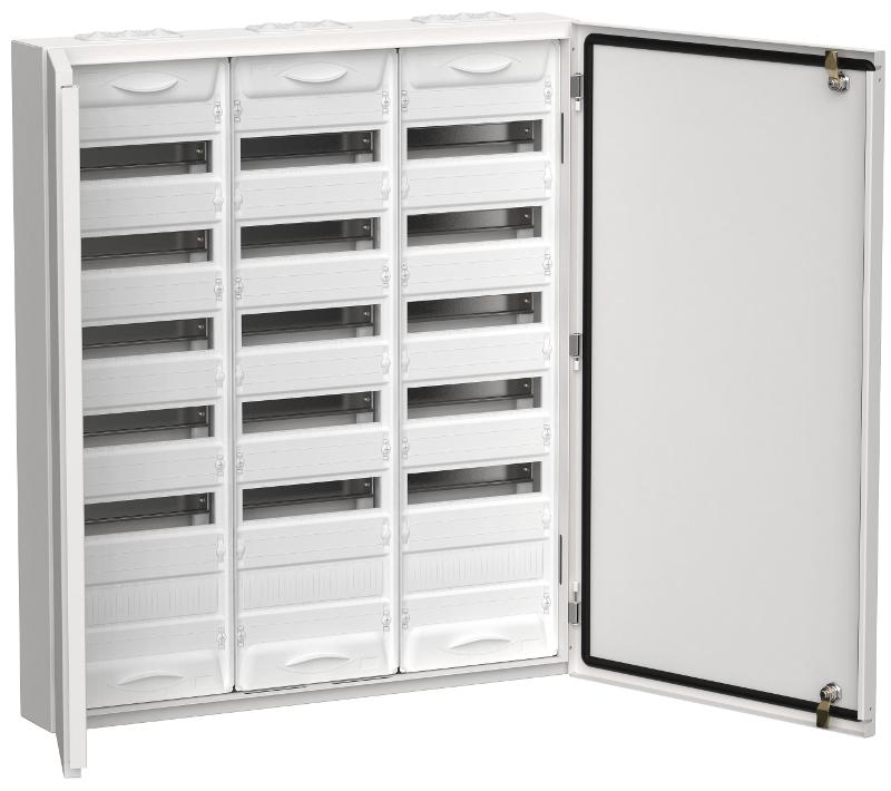 TITAN 5 Корпус металлический ЩРн-216 (3х72) 960х830х140мм IP54 белый (две двери) | TI5-50-N-3X072-54 | IEK — фото