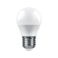 ФЕРОН ПРО Лампа светодиодная LED E27, шар, 9Вт, 230В, 4000К, нейтральный свет — фото
