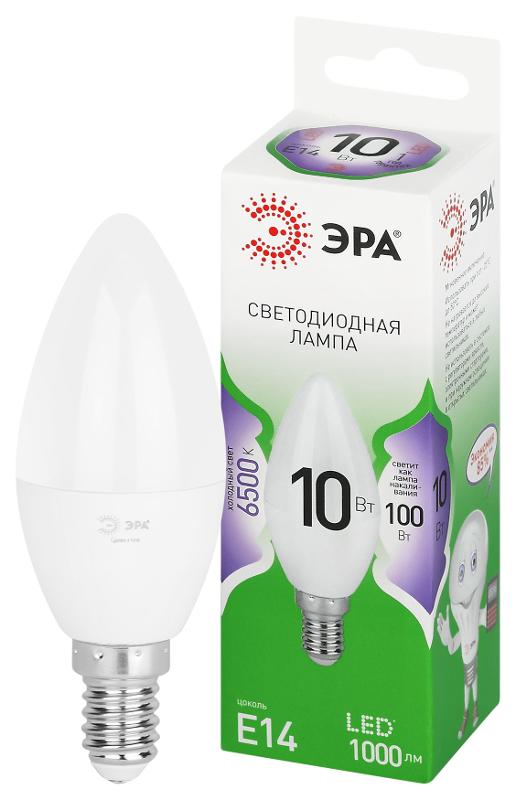 Лампа светодиодная  GREEN LINE LED B35-10W-865-E14 GL E14 10 Вт свеча холодный свет | Б0067095 | ЭРА — фото