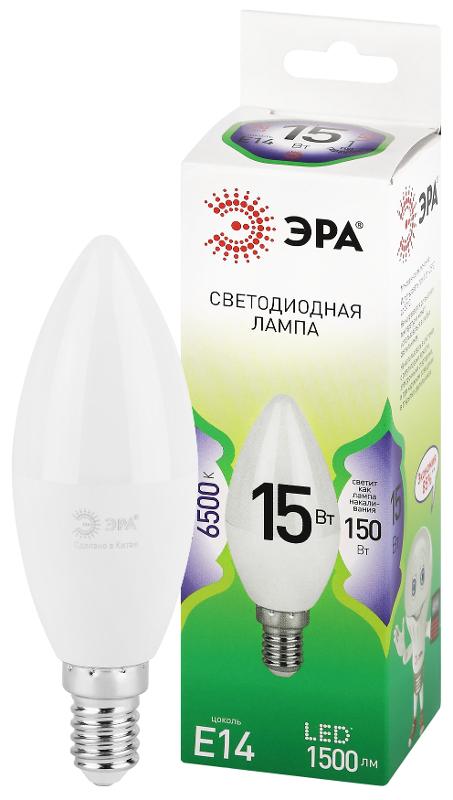 Лампа светодиодная GREEN LINE LED B35-15W-865-E14 GL E14 15 Вт свеча холодный свет | Б0067091 | ЭРА — фото