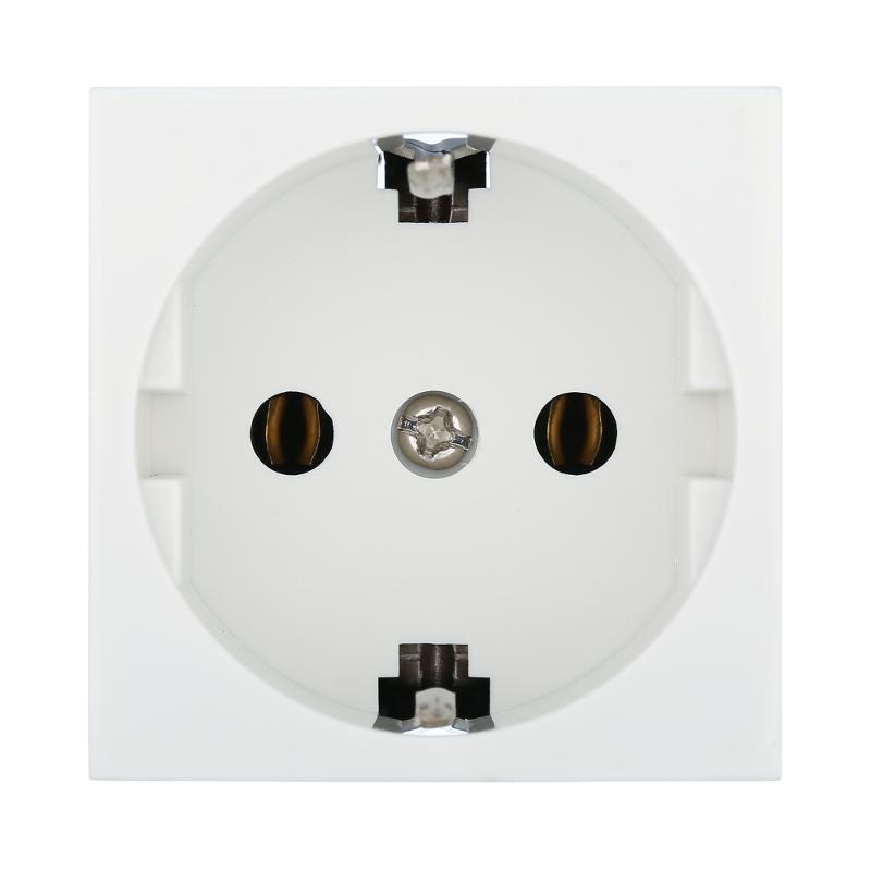 Розетка с з/к, без шторок (белый) LK45 | 851304 | Ecoplast