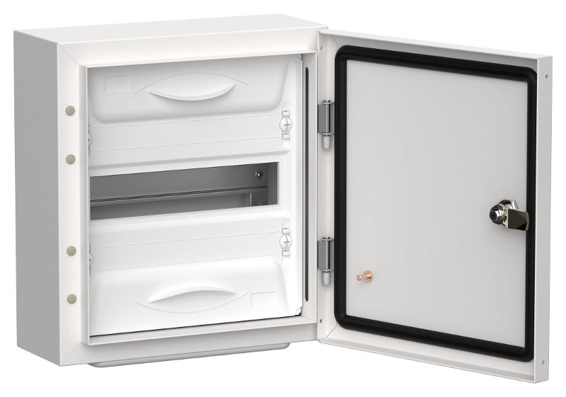 TITAN 5 Корпус металлический ЩРн-12 (1х12) 335х310х140 IP54 белый | TI5-50-N-012-54 |  IEK — фото