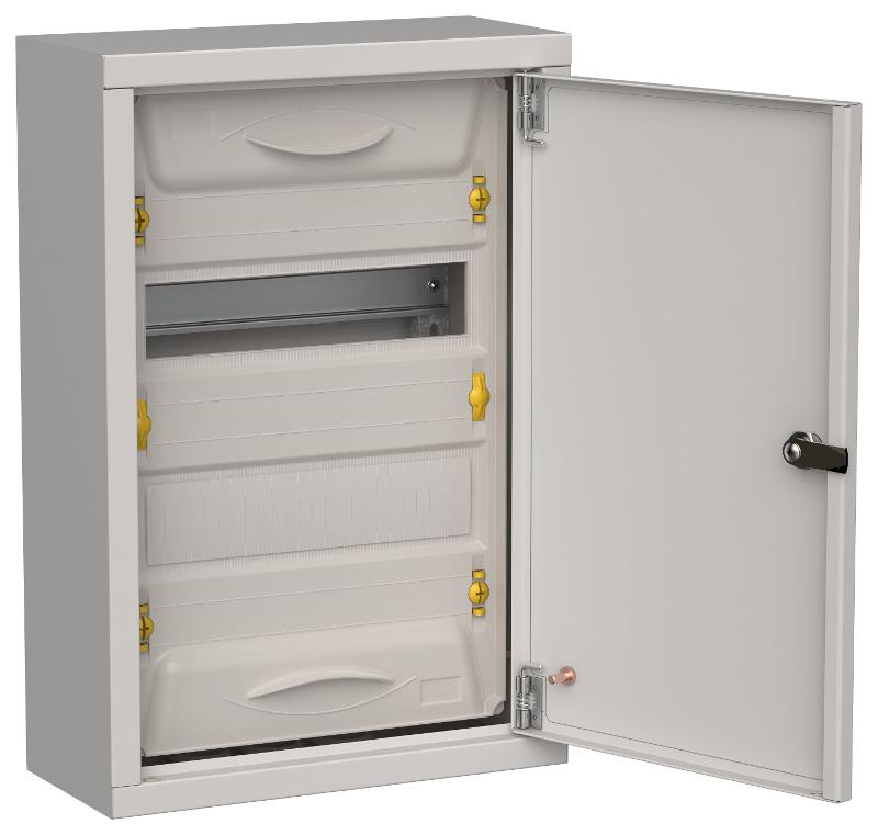 TITAN 5 Корпус металлический ЩРн-24 (1х24) 460х310х140 IP31 сер | TI5-50-N-024-31-7035 | IEK — фото