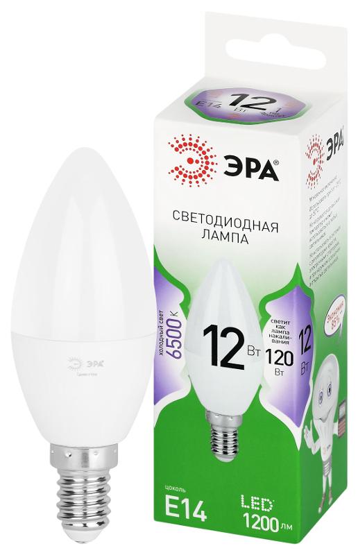 Лампа светодиодная  GREEN LINE LED B35-12W-865-E14 GL E14 12 Вт свеча холодный свет | Б0067092 | ЭРА — фото