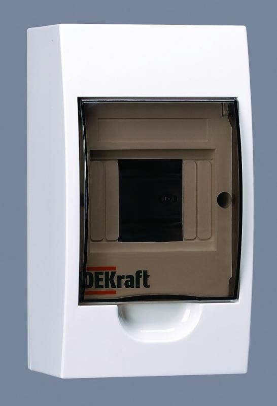 Корпус пластиковый навесной 4 модуля, IP41, ЩРН-П-4 | 31008DEK | DEKraft