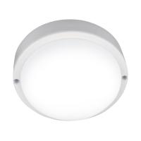 Светильник LED ЖКХ 15Вт, 6500К, 230В, круг белый, с оптико-акустическим датчиком, IP65
