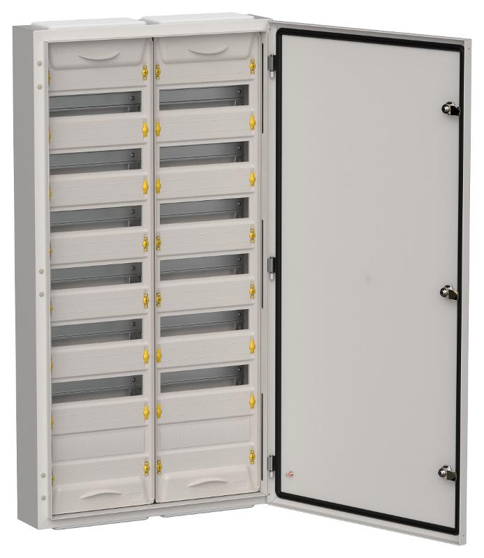 TITAN 5 Корпус металлический ЩРн-168 (2х84) 1085х570х140 IP54 серый  | TI5-50-N-2X084-54-7035 | IEK — фото
