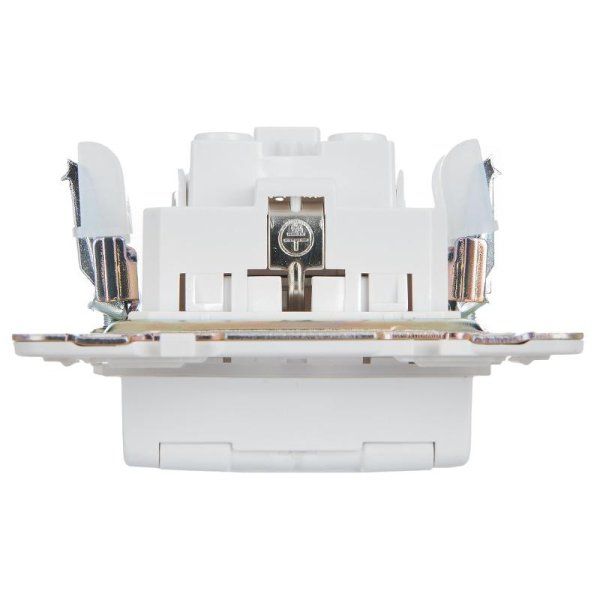 SKANDY Розетка з/к/ш кр. 16А IP44 SK-R11W арктический белый | SK-R16-16-44-K01 | IEK — фото
