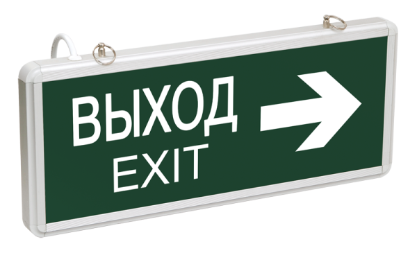 Светильник аварийный светодиодный SSA-101-2-20 1,5ч 3Вт ВЫХОД-EXIT-стрелка | Б0044389 | ЭРА — фото