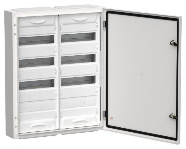 TITAN 5 Корпус металлический ЩРн-96 (2х48) 710х570х140 IP54 белый | TI5-50-N-2X048-54 |  IEK — фото
