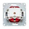 Механизм розетки, 16А, с заземлением, со шторками, красный Эпика EKF | UP1-SOR-111 | EKF — фото