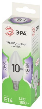 Лампа светодиодная  GREEN LINE LED B35-10W-865-E14 GL E14 10 Вт свеча холодный свет | Б0067095 | ЭРА — фото