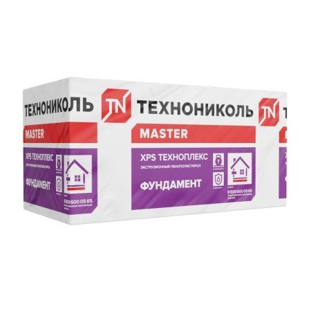 ТЕХНОНИКОЛЬ Техноплекс Фундамент Экстр. пенополистирол Г4 1180х580х50мм (5,4752м2=0,27376м3) (8шт) — фото